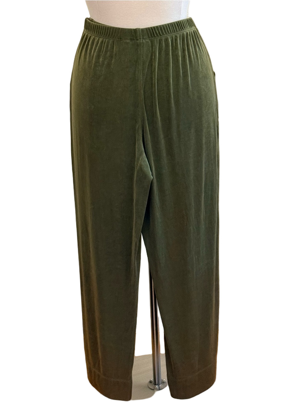 Chico's Travelers Olive Pull-On Trousers size 16 (Chico’s size 3)